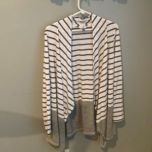 Terra & Sky Green/White Striped Sweater, Size 4X